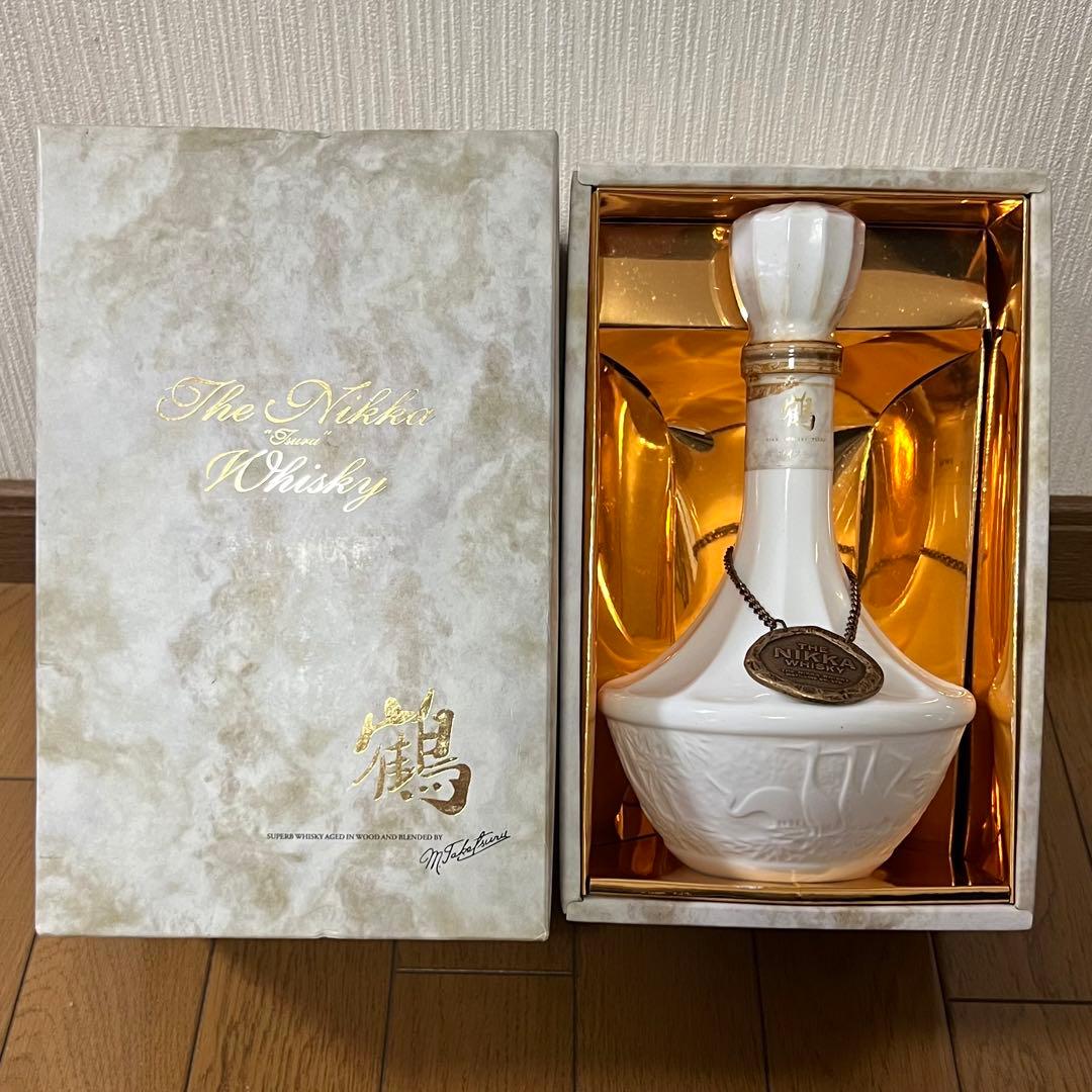 【新品未開栓】ニッカウィスキー 鶴 陶器瓶 古酒　※ボトル液漏れあり 楽天市場】【送料無料】 ニッカ ウイスキー 鶴 陶器 ボトル ウイスキー