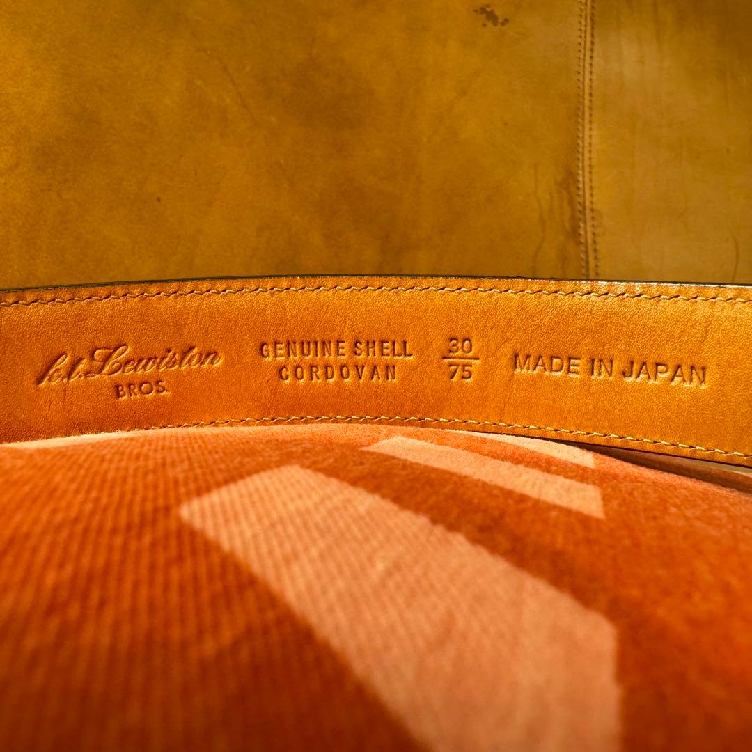 【最終値下げ】K.T.LEWISTON コードバンベルト 黒 ラコタハウス