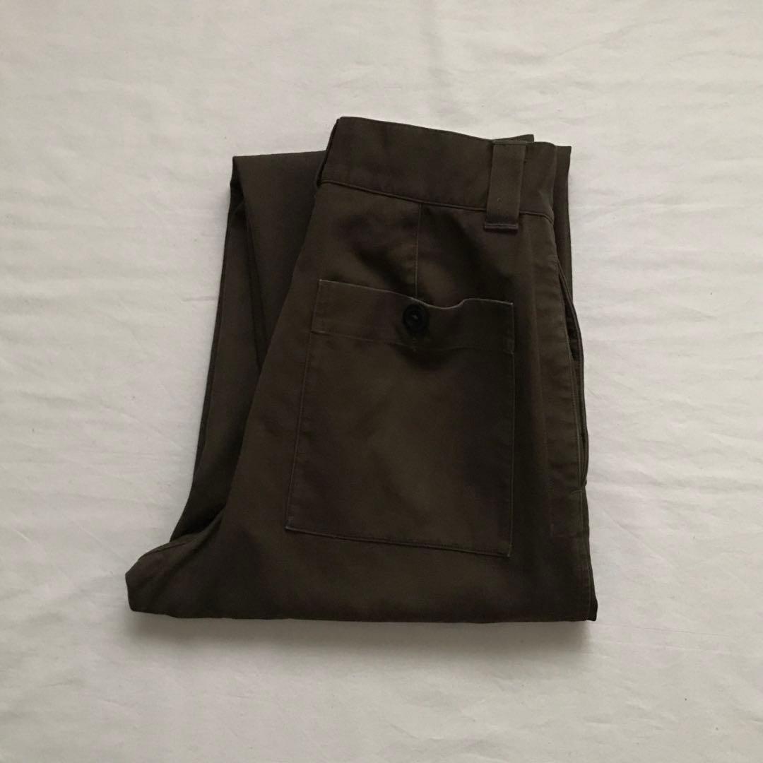 パンツ 20AW MHL. JAPANESE DENSE COTTON MHL./JAPANESE DENSE COTTON PANTS WOMENS (DARK BROWN)