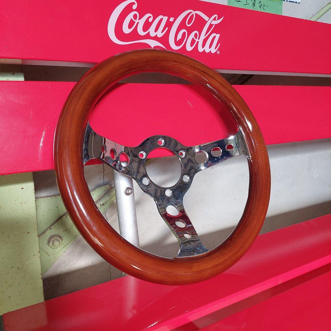 小径 ウッドステアリング ☆DAIWA 小径ウッドステアリング 31.5Φ 当時物！街道レーサー ヤング