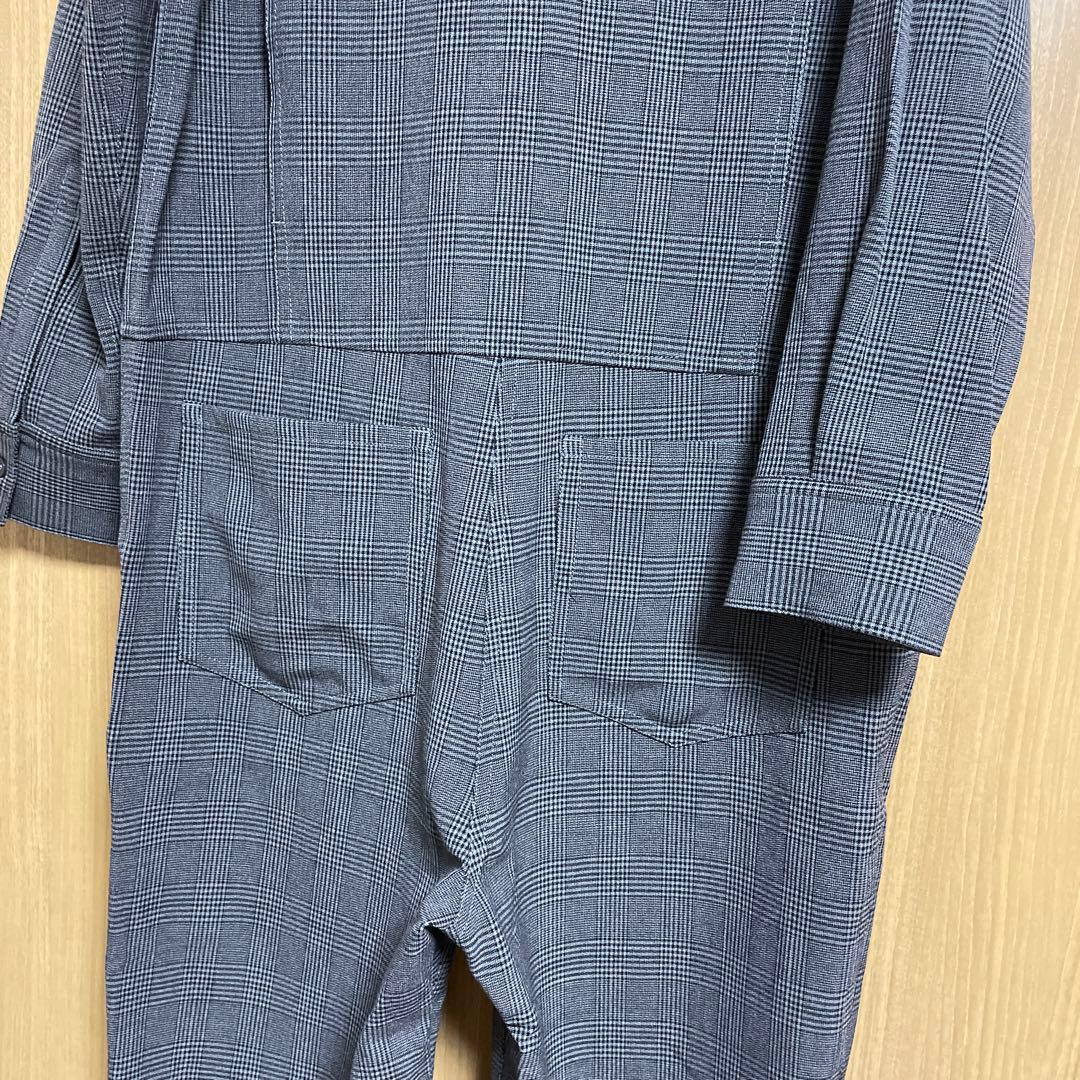 高山都×oblekt】 グレンチェックオールインワン - メルカリ
