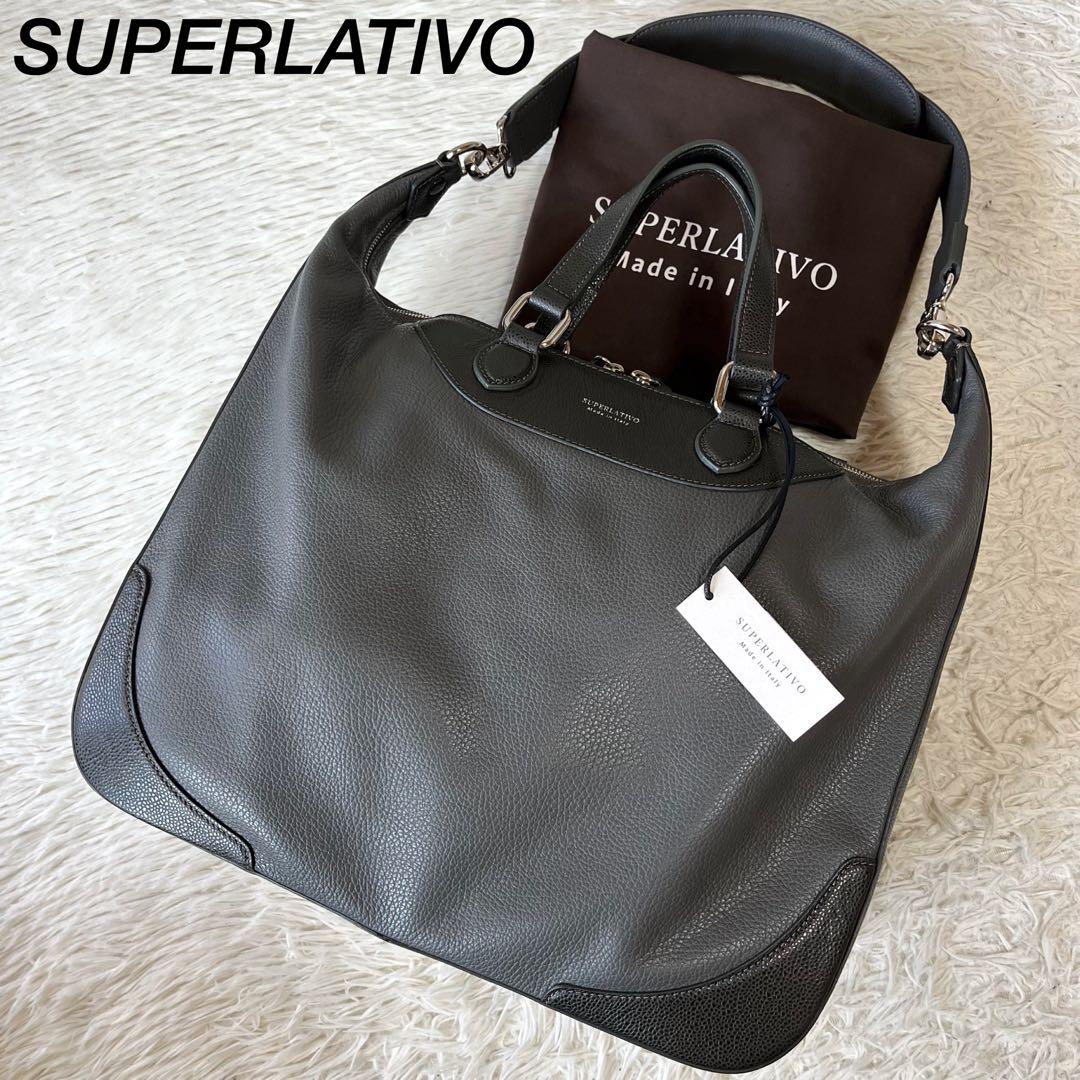 【新品未使用】スペラティーボ　2way レザー　トートバッグ　ボストンバッグ 別注】L'Avenir Aster レザー 2Wayボストンバッグ｜トゥモローランド