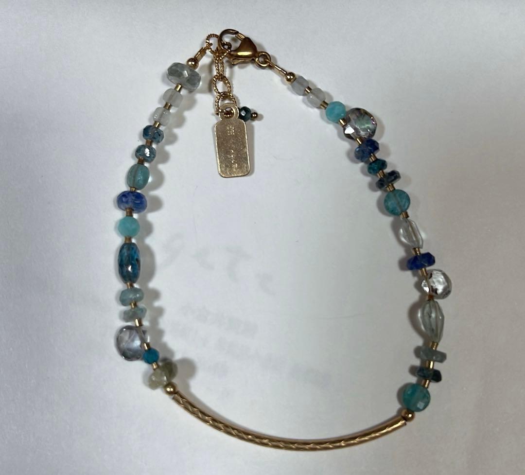 agete ローマンガラス　ブレスレット 楽天市場】ゴールドローマンガラスブレスレット agete アガット