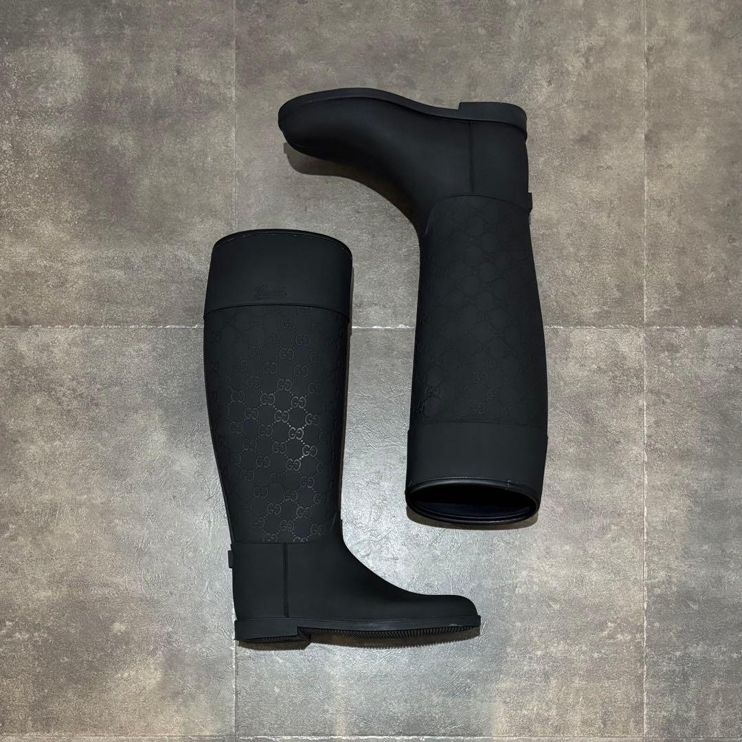 【美品！】GUCCI レインブーツ 長靴 24cm 楽天市場】グッチ レインブーツ 37 約24cm 長靴 GG ベージュ