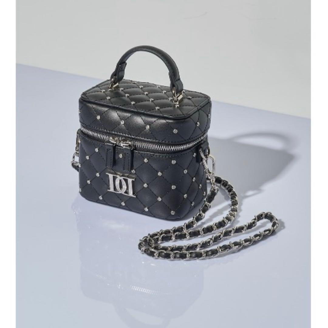 Darich ダーリッチ　キルティングビジュースクエアミニバッグ　ブラック ダーリッチ Darich キルティングビジュースクエアミニバッグ