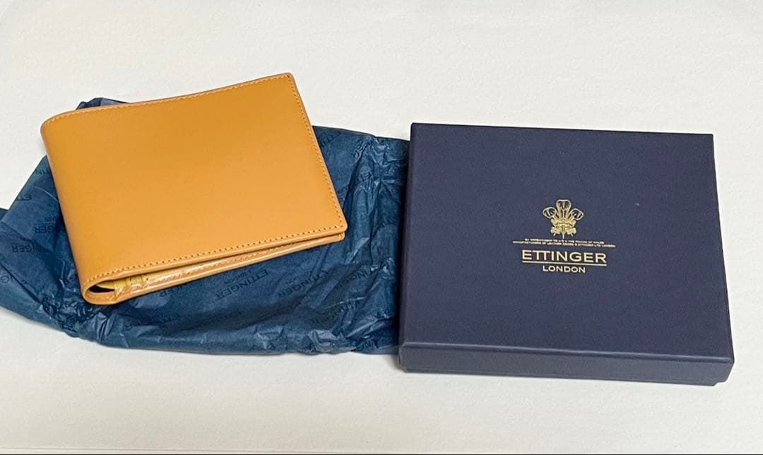 ETTINGER　エッティンガー 二つ折り財布＋小銭入れ タン&イエロー メンズ 二つ折り財布小銭入れなし スターリングシリーズ | ETTINGER (Men