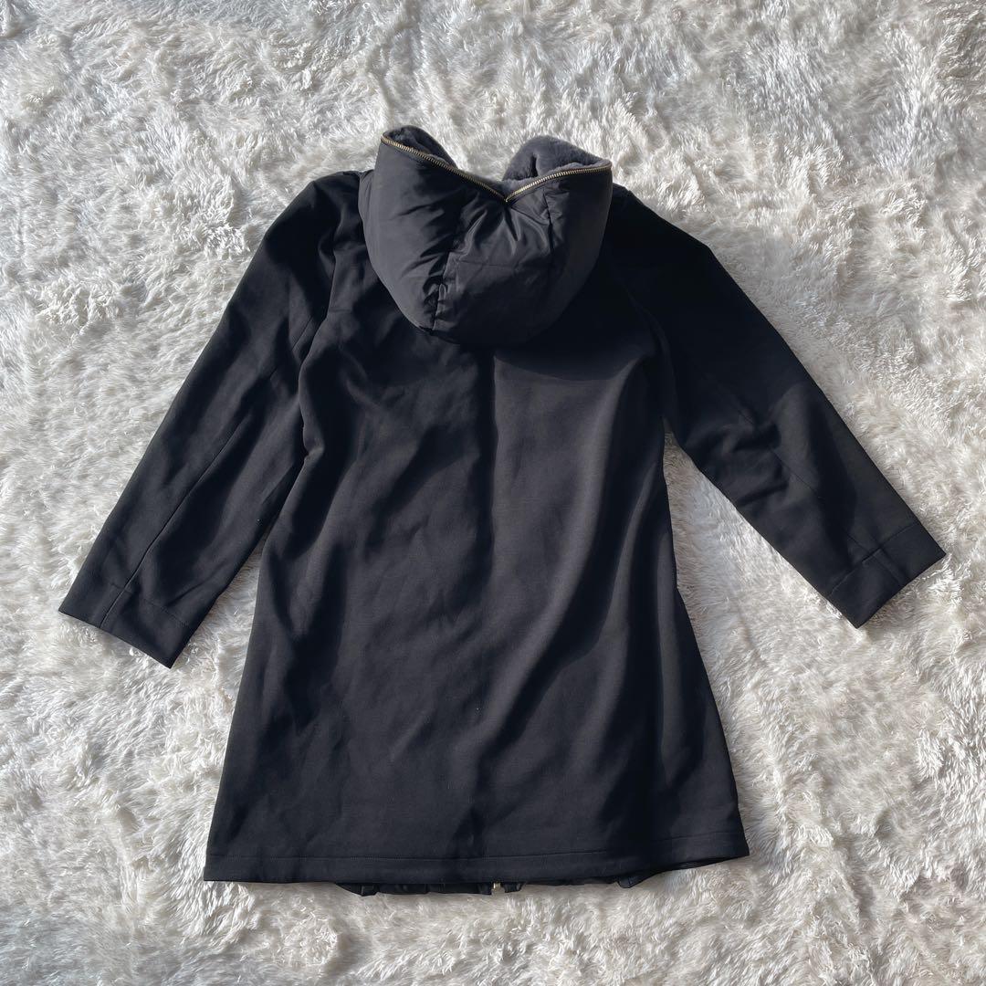 新品 ヤマダヤ 定価3万2000円 ロングコート 黒 異素材 SCOT CLUB