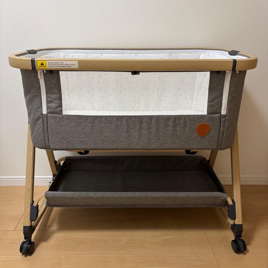 hzdmj 2024 ベビーベッド　ゆりかご　グレー 楽天市場】hzdmj ベビーベッド 添い寝ベッド 折りたたみ ミニ 組み立て