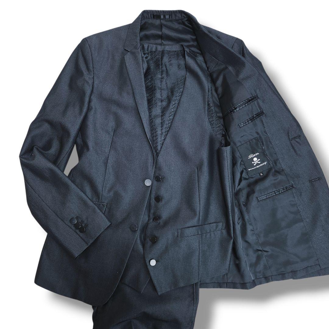 希少 Roen ロエン semanticdesign スーツ LL 黒 3ピース 楽天市場】roen ×セマンティックデザイン（メンズファッション）の通販