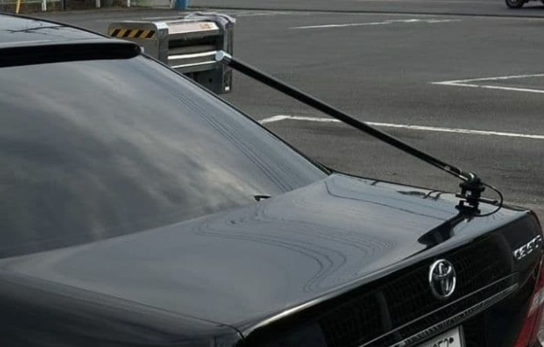 最新作！送料込！100cm VIPアンテナ 白　本物ジャンクションプロデュース