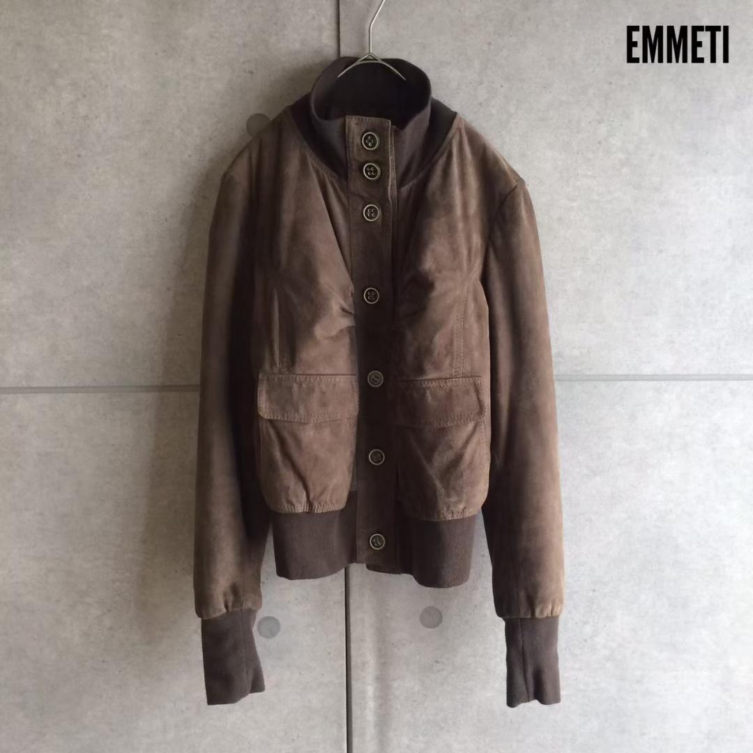 EMMETI エンメティ イタリア製 スエード レザージャケット X225 EMMETI（エンメティ） ジャケット メンズ サードモデル Gジャン