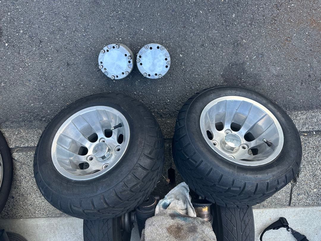 ta02 ジャイロキャノピー　タイヤホイール、ハブセット 国産品]WORK超軽量/高剛性アルミホイール バフカラー[タイプMS