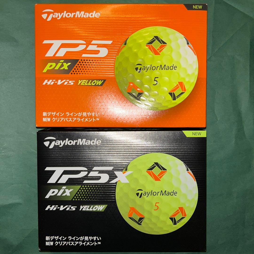 【新品】テーラーメイド TP5 TP5X Pix イエローボール 2ダースセット TP5x Pix ボール |TP5x Pix BALL | TaylorMade Golf | テーラーメイド