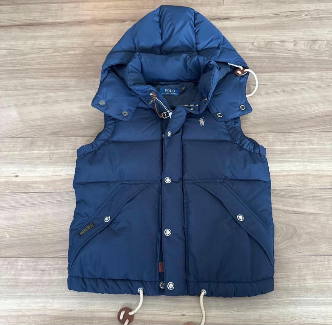 Polo Ralph Lauren ネイビー ダウンベスト レディース XS - メルカリ