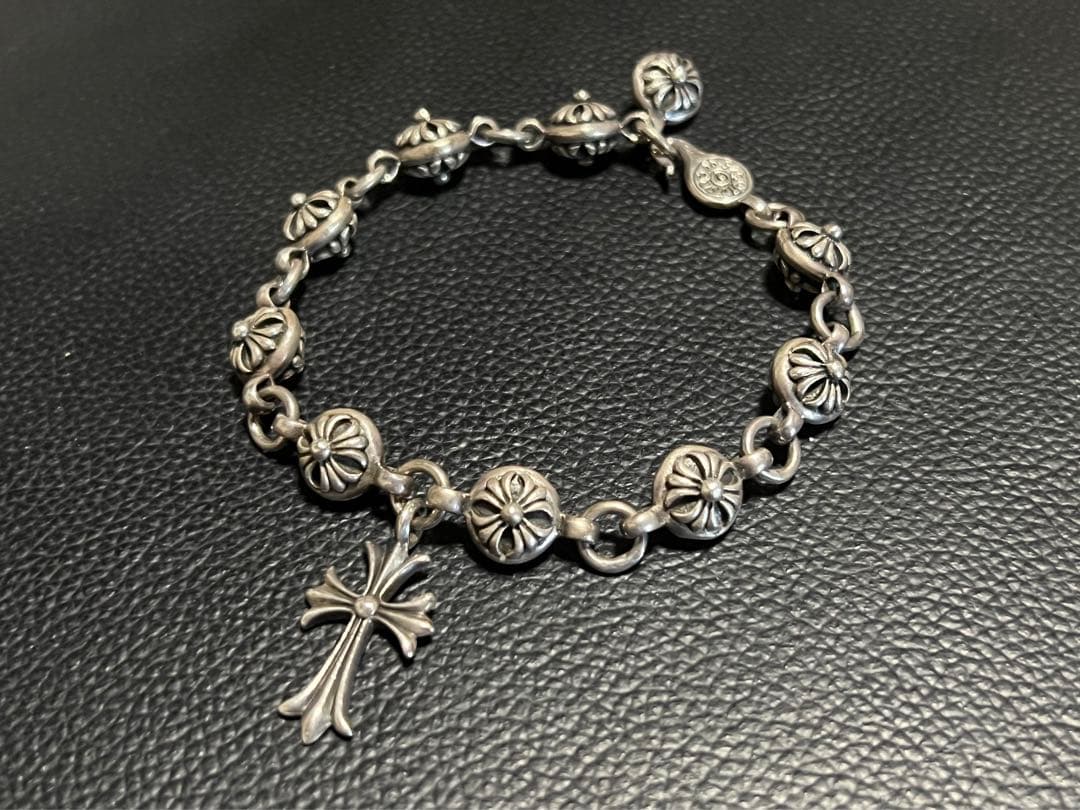 silver925ブレスレット 太め シルバー925 チェーンブレスレット 六字真言 金剛杵 三連