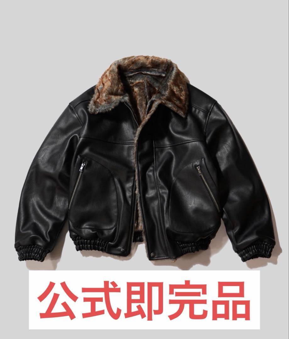 Camphorwoodフェイクレザーファー2wayリバーシブルフライト leather/fur faux reversible flight jacket – CAMPHOR WOOD