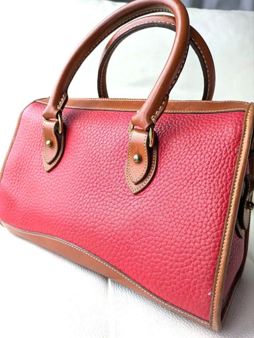 美品】DOONEY&BOURKE 赤 希少 ミニボストン レザー - メルカリ