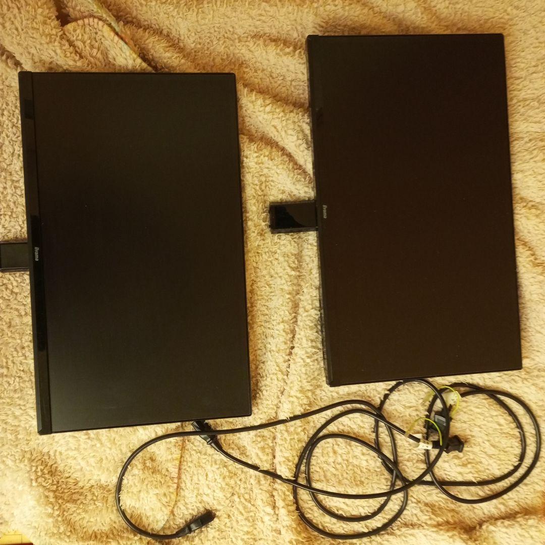 モニター 2台 iiyama AH-IPSパネル 23型 XU2390HS-B1 飯山 iiyama モニター ProLite XUB2390HS-B1(23型/ノングレア非光沢/AH