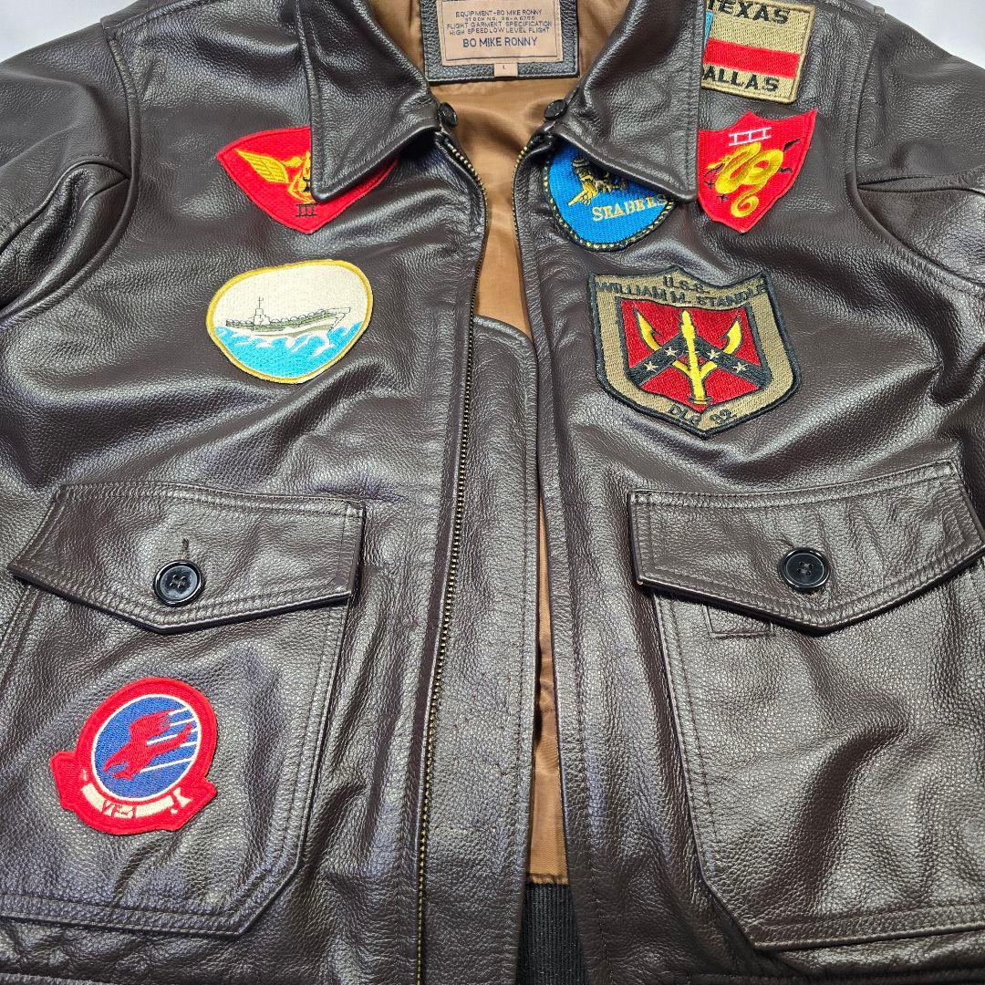 ユ*メ様 美品 BO MIKE RONNY フライトジャケット G-1 トップガ - メルカリ