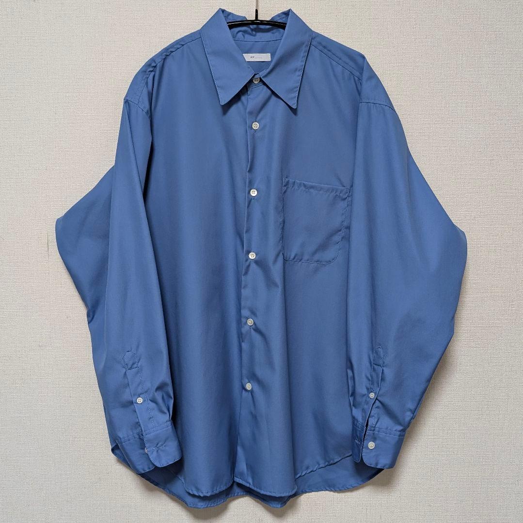 1LDK MY___ | 24AW定番レギュラーカラーシャツ サックスブルー 2 ブルー！ブルー！ブルー！