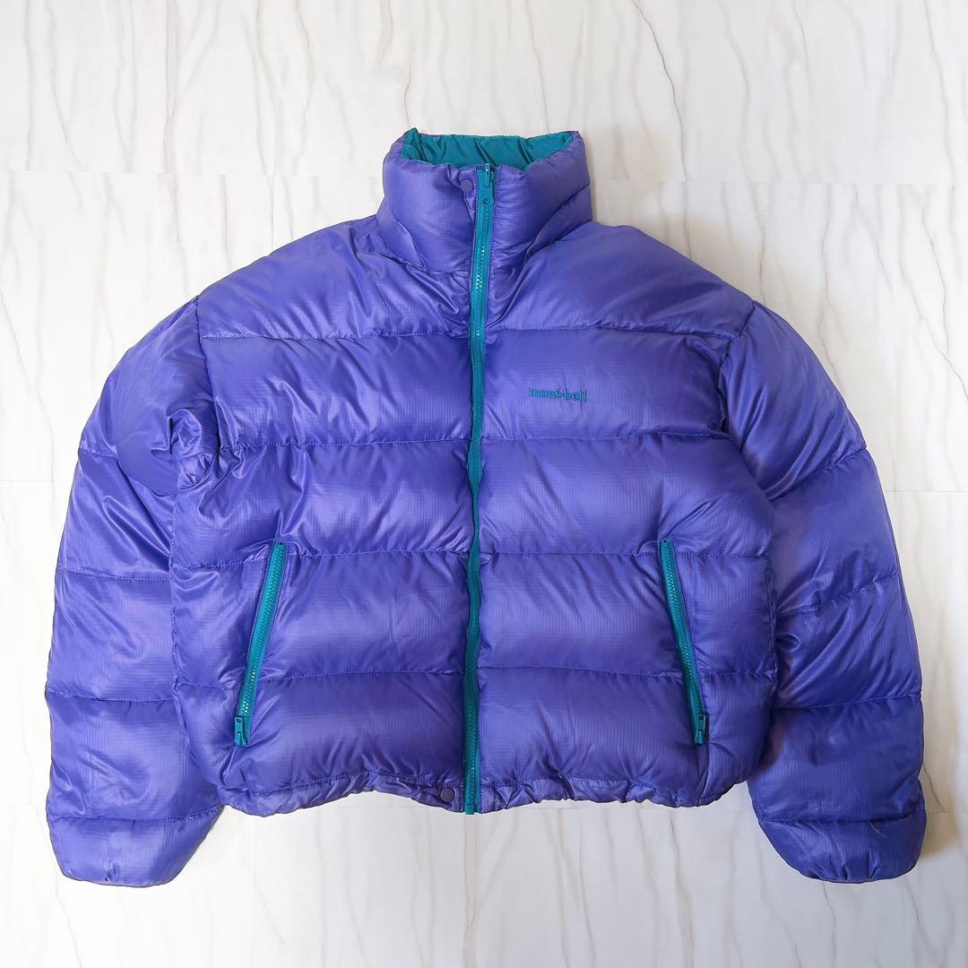 希少》オールドモンベル リバーシブルダウン ヌプシ 短丈 パープル