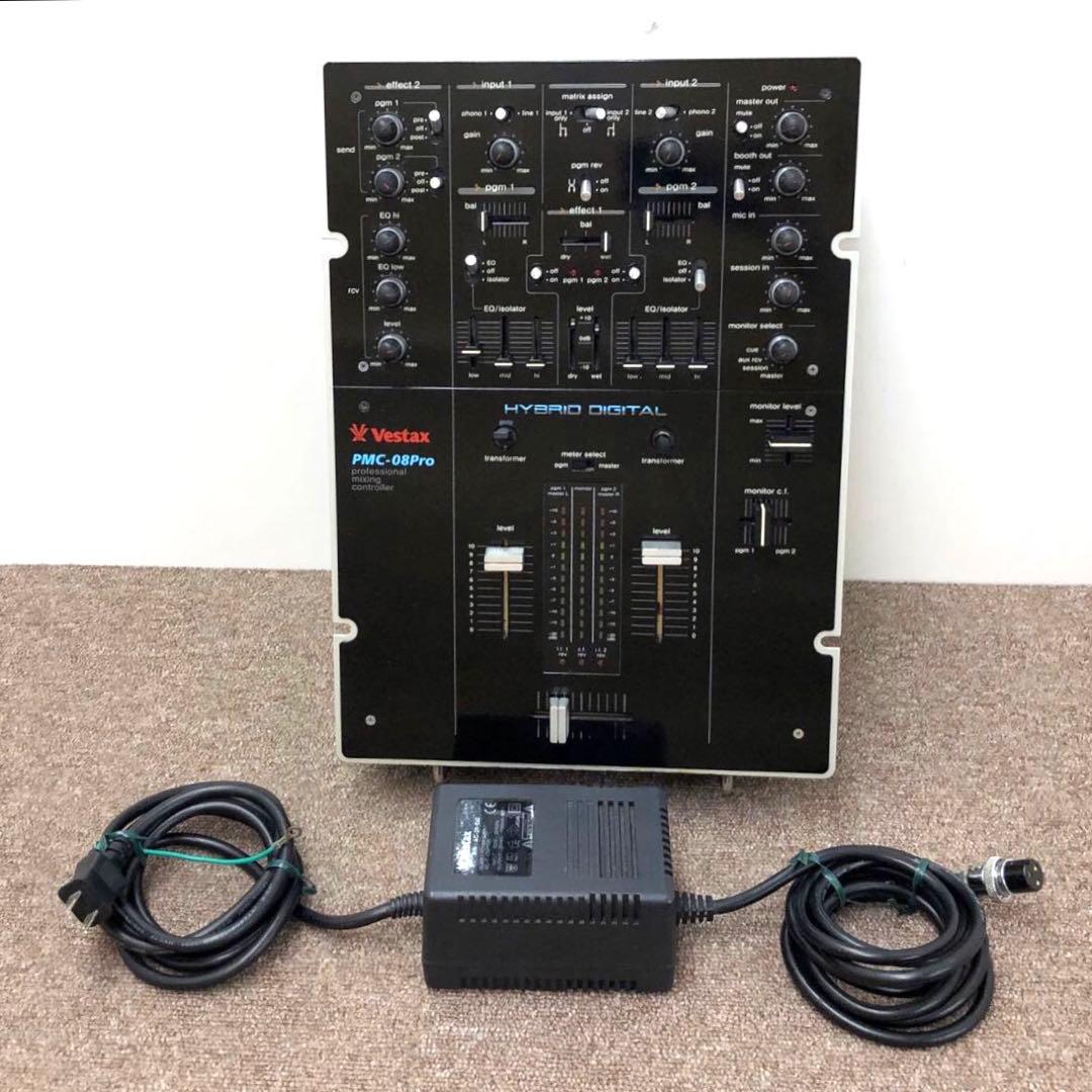 【美品】　Vestax PMC-08Pro ミキシングコントロール、DJミキサー 中古品】Vestax/DJミキサー/PMC-08Pro WH -DJ機材アナログレコード専門