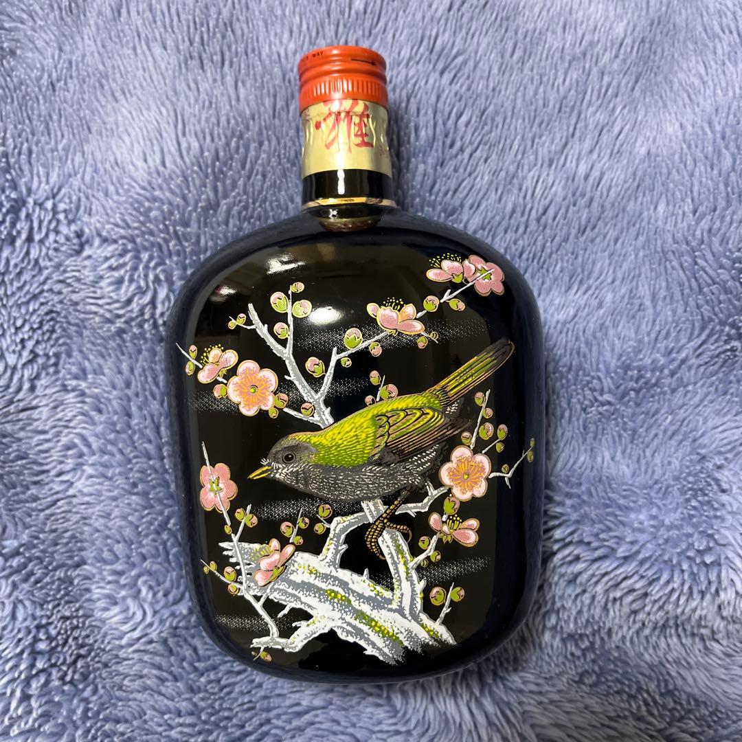 稀少品サントリー ウイスキーアートボトル 梅と鶯 稀少品サントリー ウイスキーアートボトル 梅と鶯 稀少品サントリー