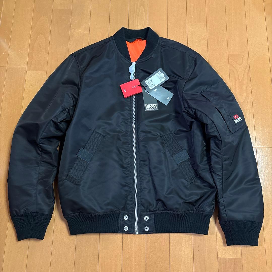 ご*ん様 DIESEL MA-1 フライトジャケット ブラック　正規品 DC ディーシー アウター MA-1 メンズ フライトジャケット ミリタリー