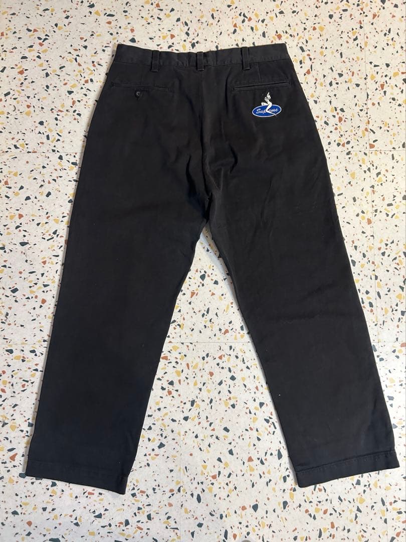 Supreme ブラック チノパン 32 Supreme（シュプリーム）チノパン 黒 サイズ:30(M位) メンズ