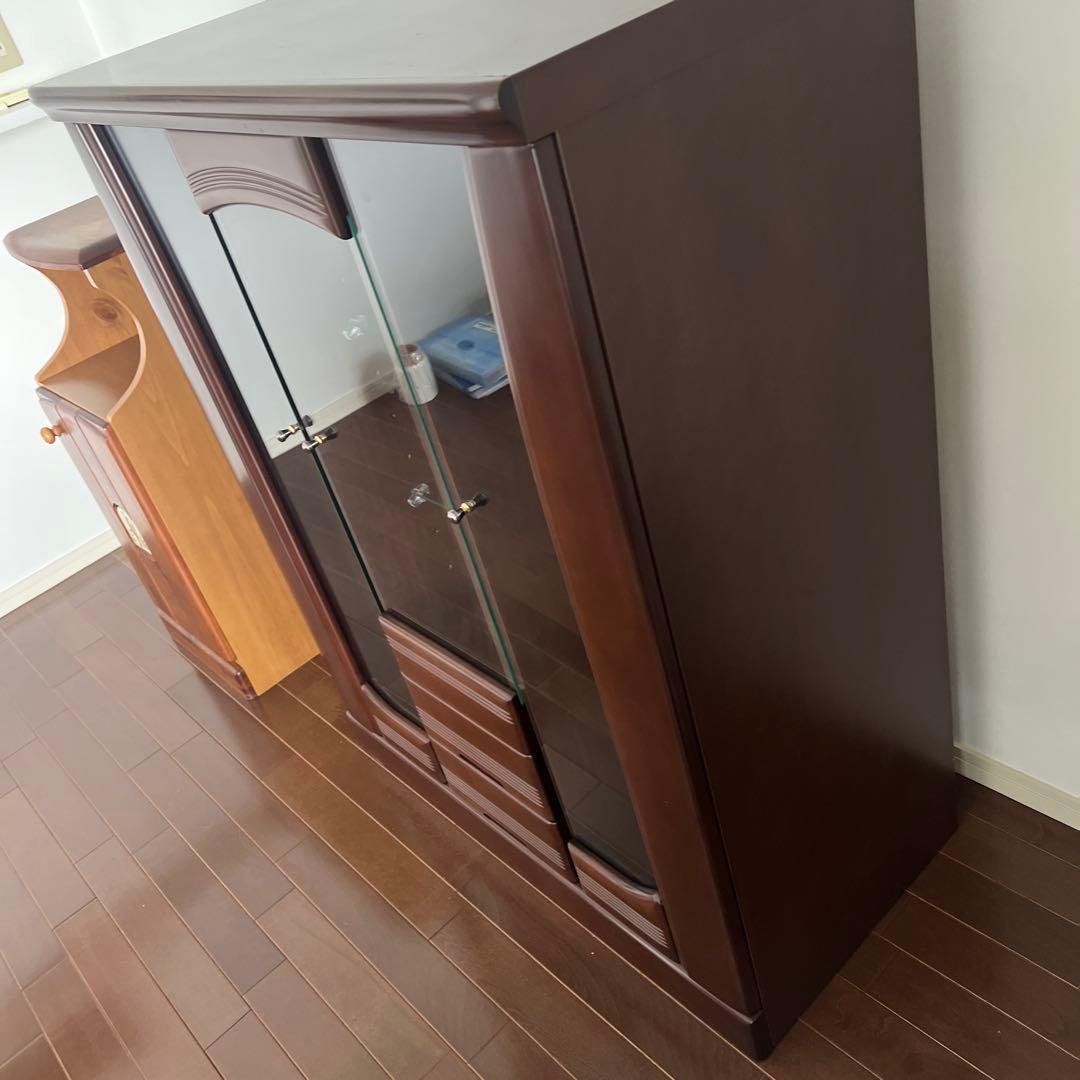 もんちもんち様専用ページ‼️ 高級ガラス扉キャビネット 飾り棚 - メルカリ