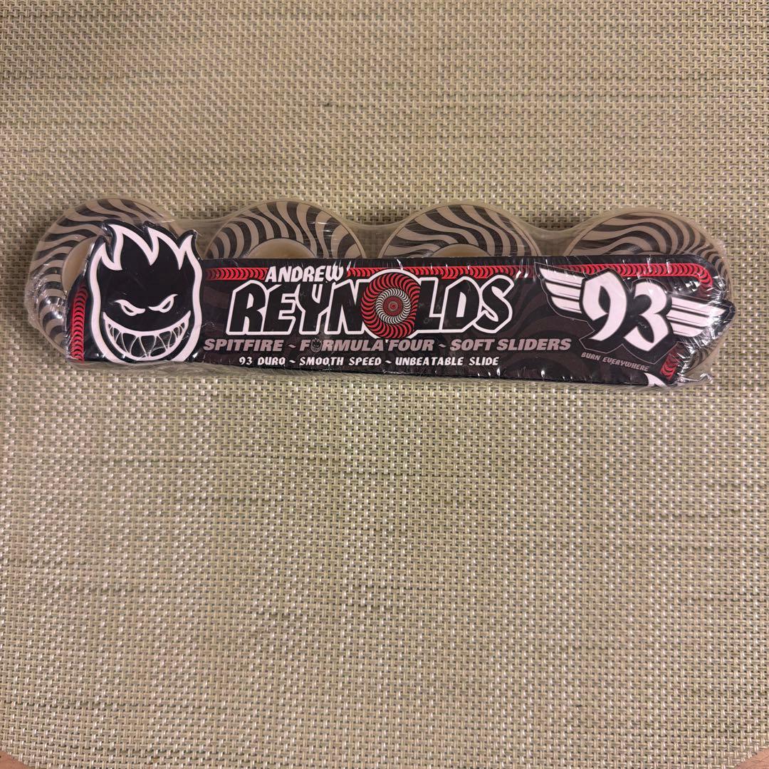 スケートボード SPITFIRE ANDREW REYNOLDS 93 SOFT SLIDERS SPITFIRE FORMULA FOUR 93s SOFT SLIDERS ANDREW R