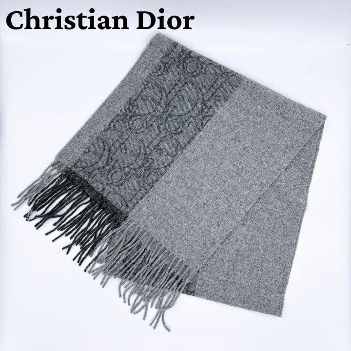Christian Dior ディオール マフラー Diorロゴ トロッター Christian Dior】ディオール 