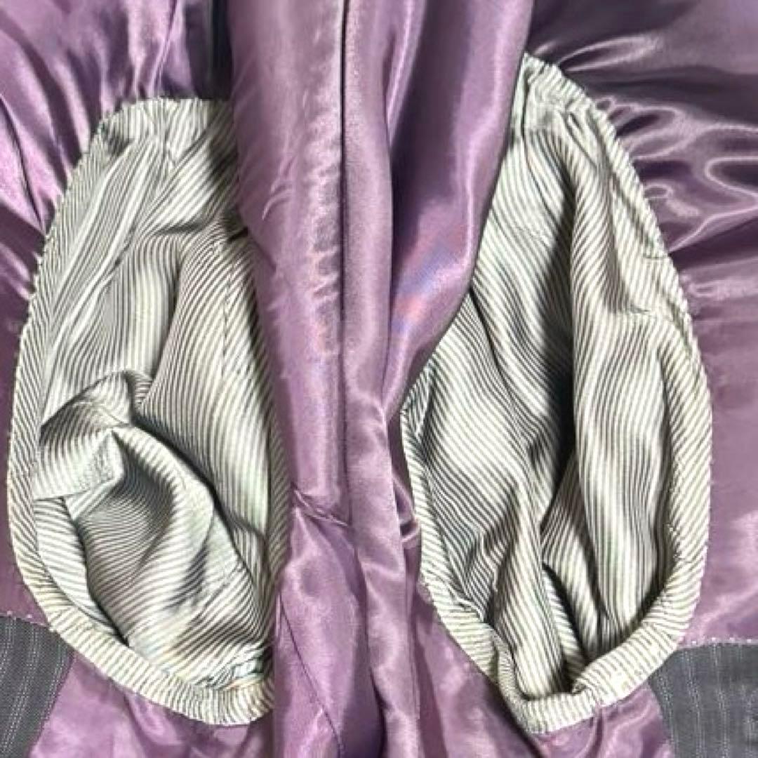 美品バーバリー ブラックレーベル スーツ ダブル 40R 3ピース ネイビー