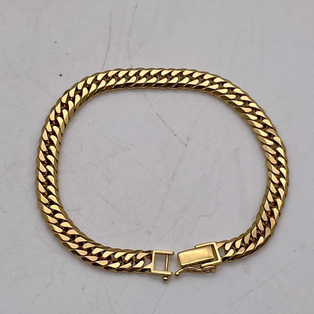 K18 20.1g 喜平ブレスレット 6面カット 750 刻印あり