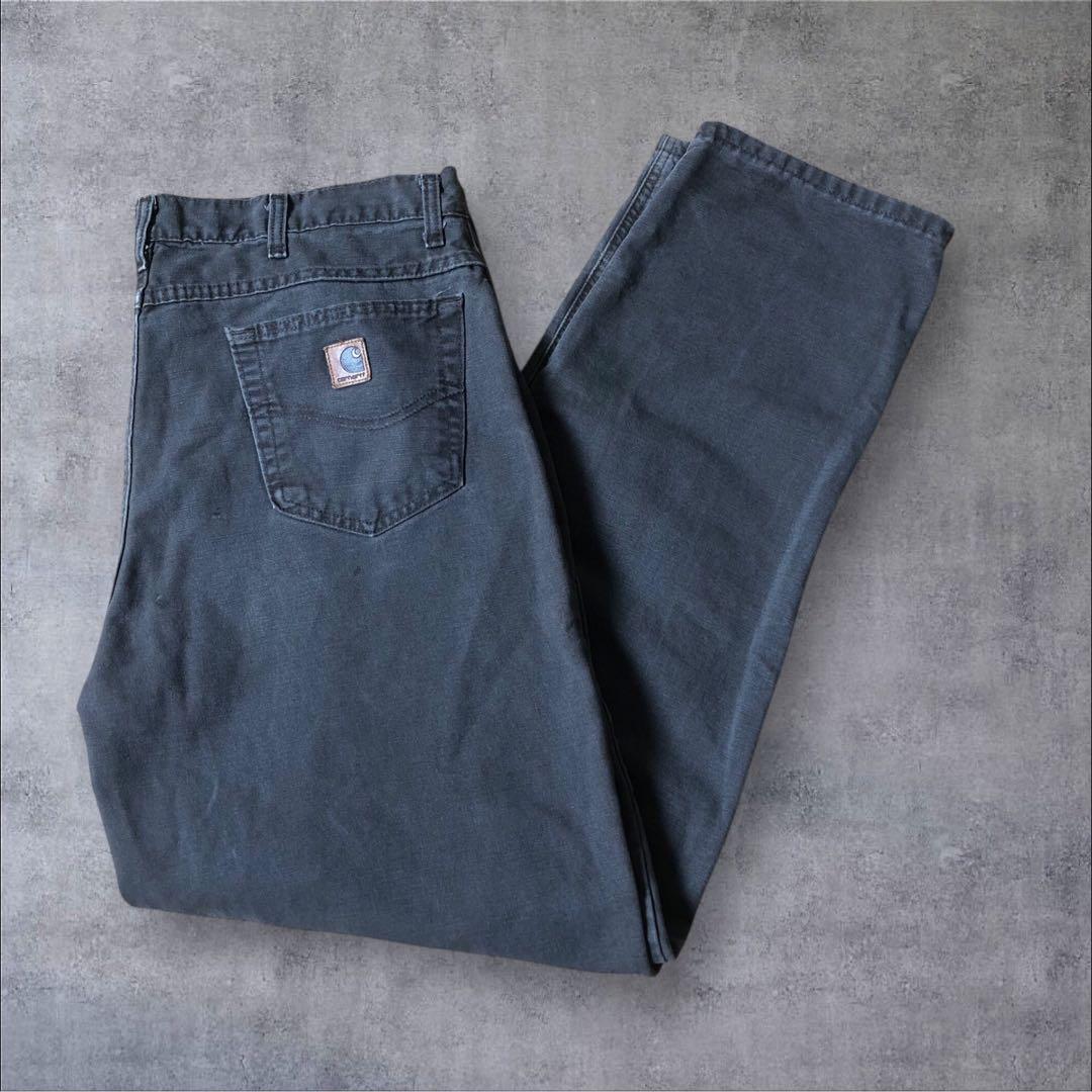 フェード◎　00s カーハート carhartt ペインターパンツ　USA製 希少 USA製 carhartt | フェード グレー系 ダック ダブルニー - 札幌