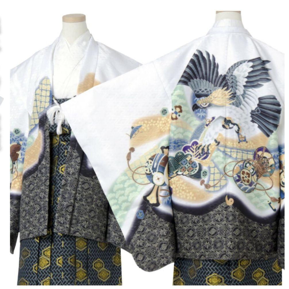 男の子 七五三 着物セット 袴 SOUBIEN（創美苑） 七五三 着物 レンタル 5歳 男の子 フルセット 袴