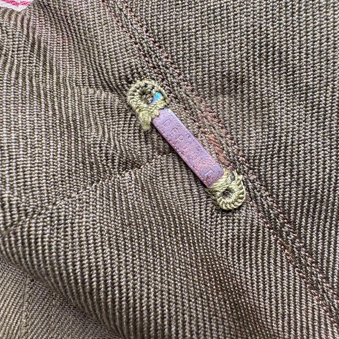 一点物 国民服 戦中 1940年代 日本製 上下セット オリーブグリーン