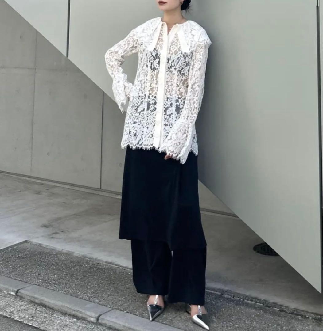 スカラップレースブラウス / Scallop Lace Blouse Pre-Order】スカラップレースブラウス / Scallop Lace Blouse（シャツ