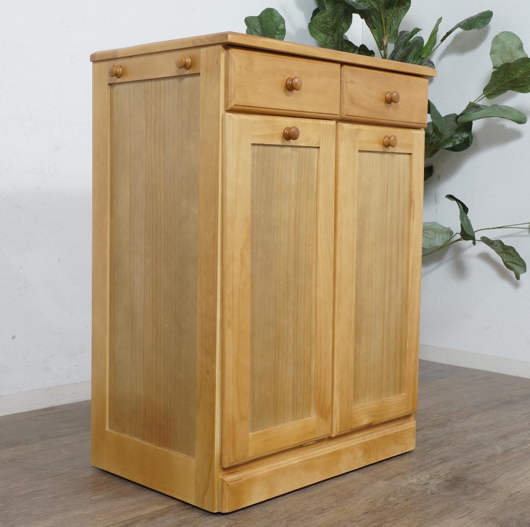 食器棚　天板タイル　ダストボックス　ゴミ箱 25L×2 完成品 楽天市場】【50%OFFクーポンあり☆4日20時〜先着2名】キッチン3分別