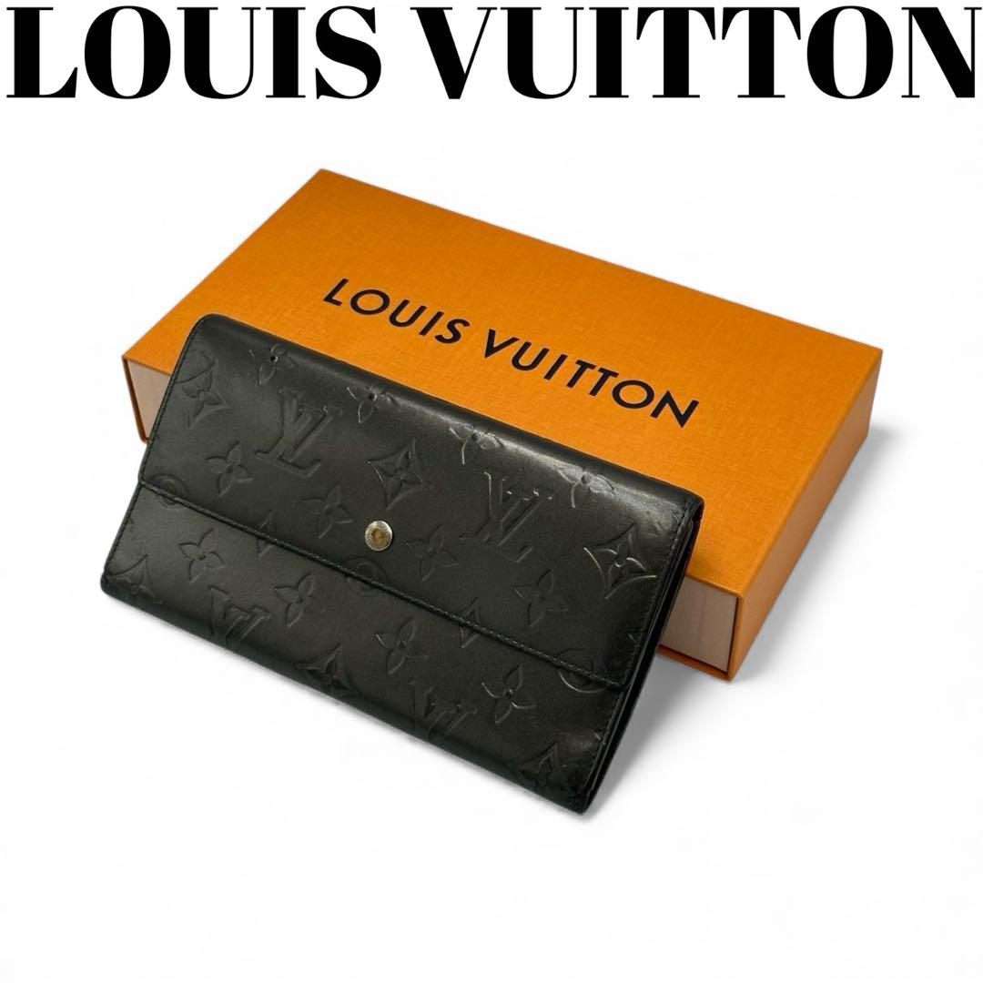 【美品】ルイヴィトン 三つ折り財布 インターナショナル マットモノグラムマット ルイヴィトン LOUIS VUITTON ポルトトレゾール・インターナショナル 三