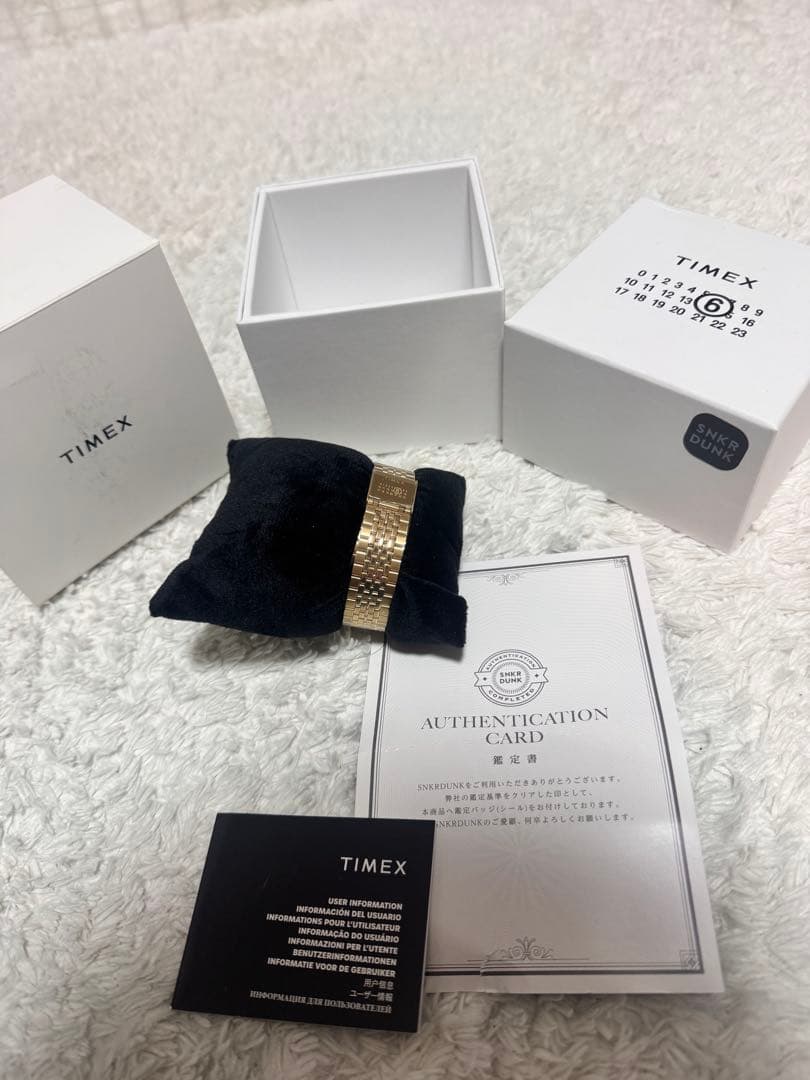 m*2様 MM6 ×TIMEX ゴールド コラボ腕時計 ブレスレットのみ MM6 Maison Margiela×TIMEX＞コラボレーションウォッチ | st company