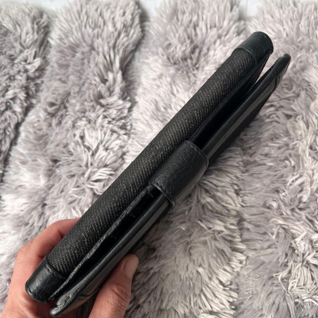 GUCCI✨GGキャンバス シルバーロゴ Wホック ブラック シボレザー 長財布