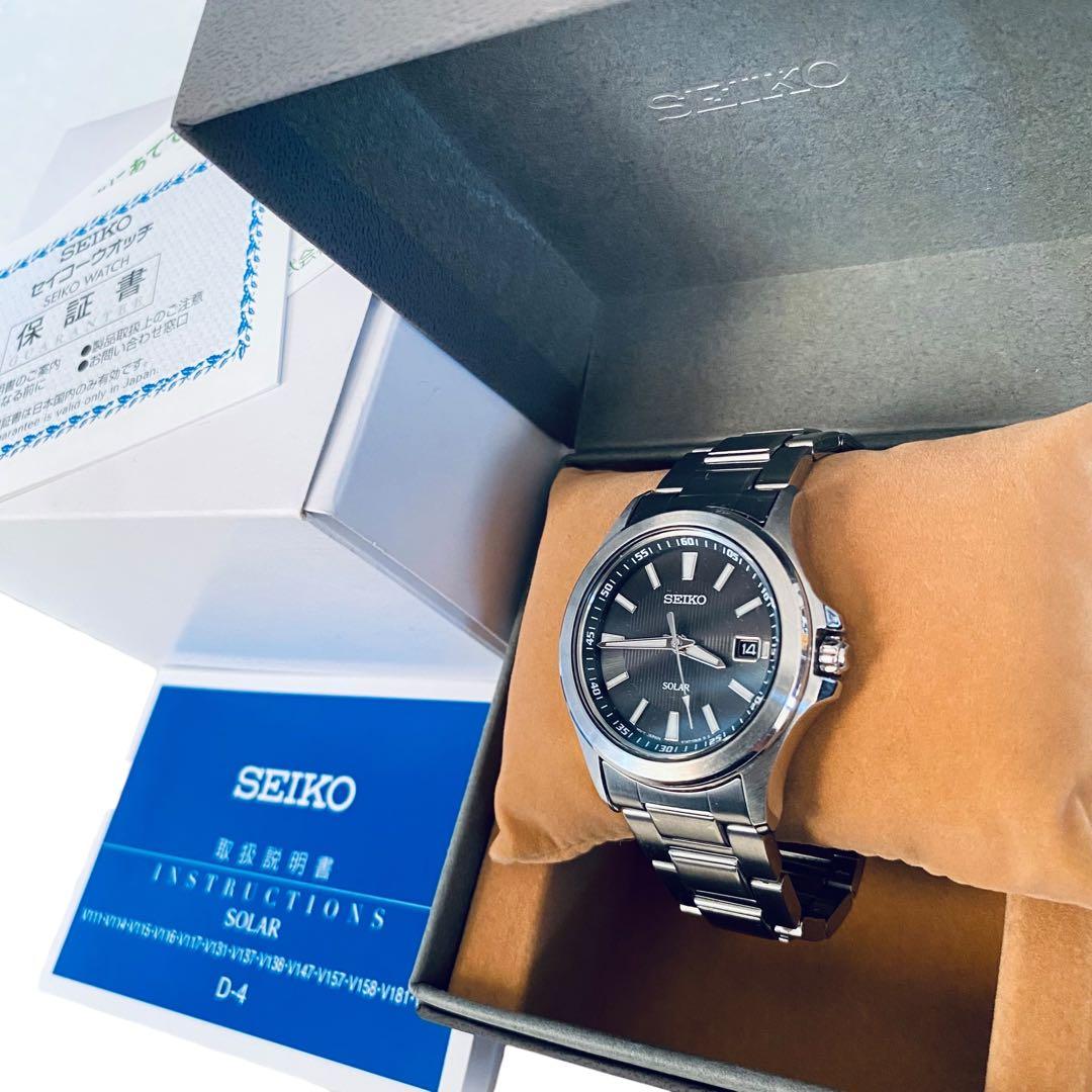 SEIKO セイコー【美品】Ｖ147-0AR0 ソーラー腕時計 17-19cm 2026年最新】セイコー V147の人気アイテム - メルカリ