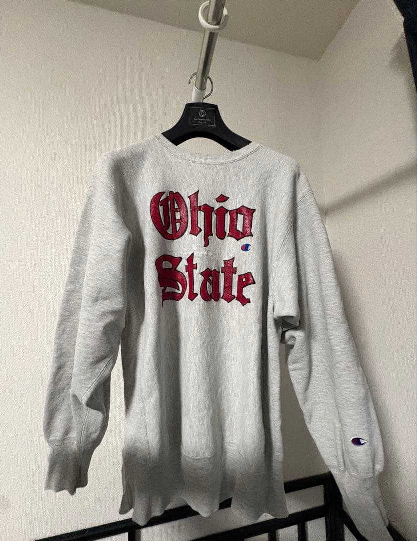 に*ん様 Champion リヴァースウィーブ Ohio State XL 90'S CHAMPION REVERSE WEAVE ''OHIO STATE'' OLD ENGLISH WHITE (SIZE