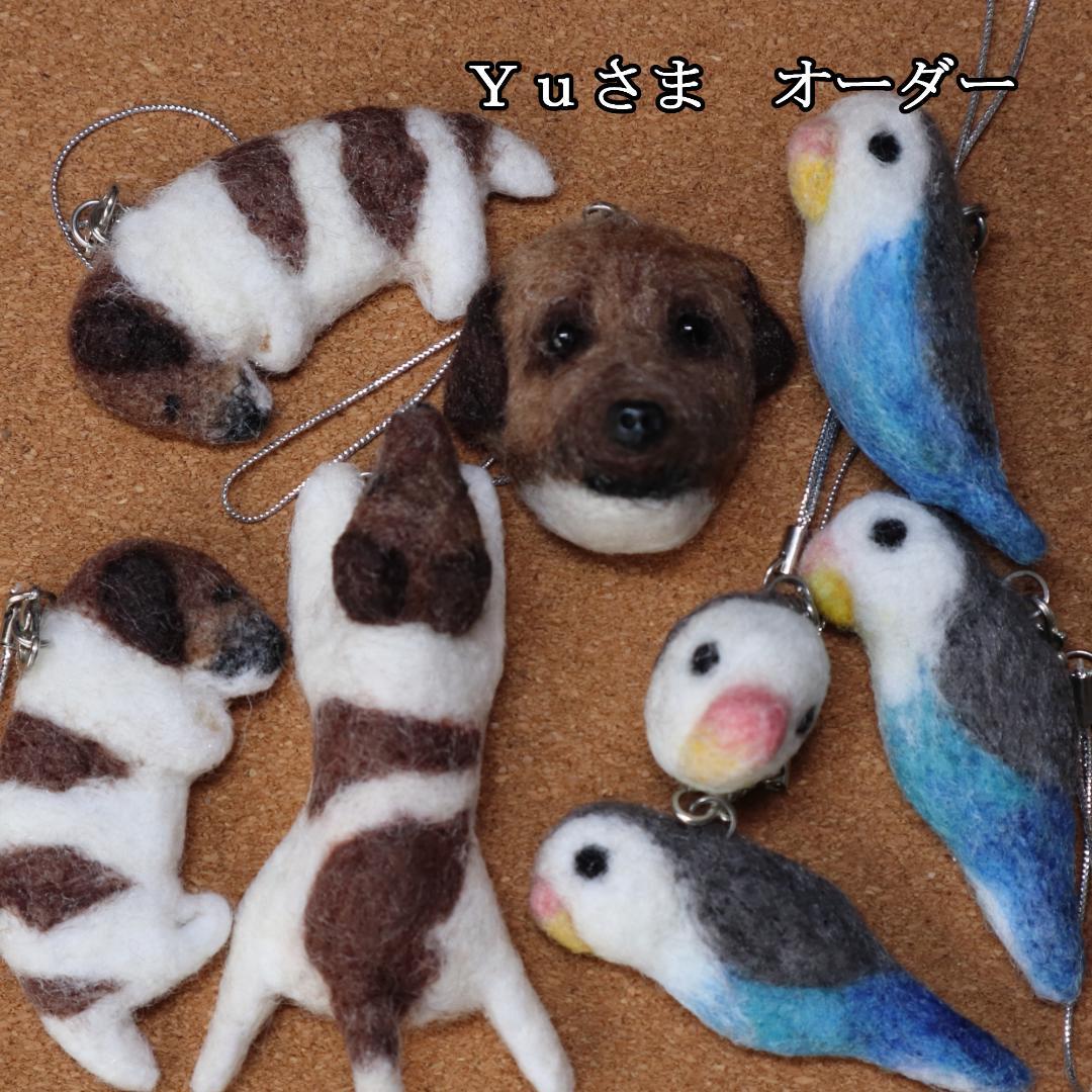羊毛フェルト Yu様 ジャックラッセル&インコ ハンドメイド オーダー ラッピング完成☆ . . . #47hiyori #香港 #羊毛 #羊毛フェルト