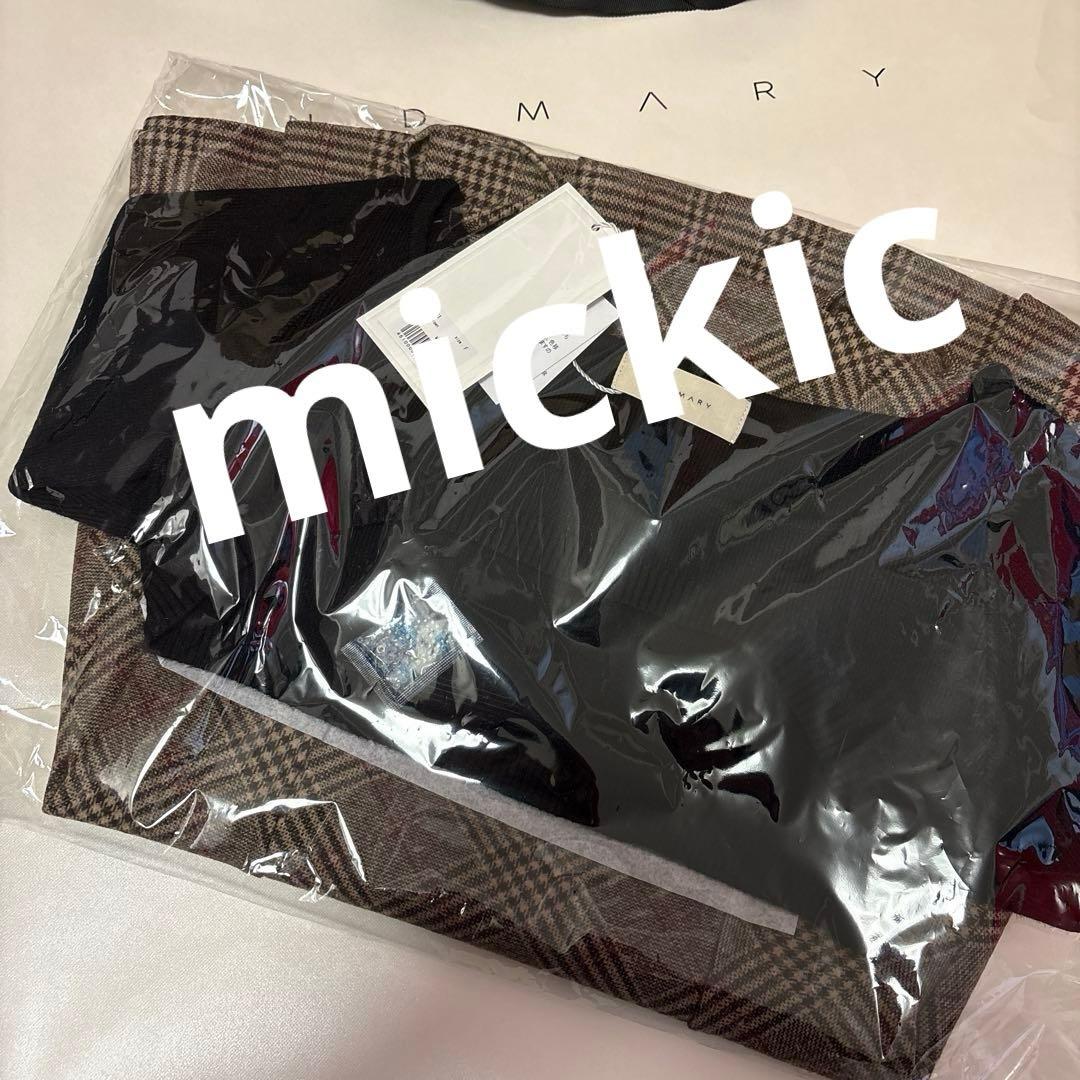 店舗購入AM1691 Selena check mini dress - メルカリ