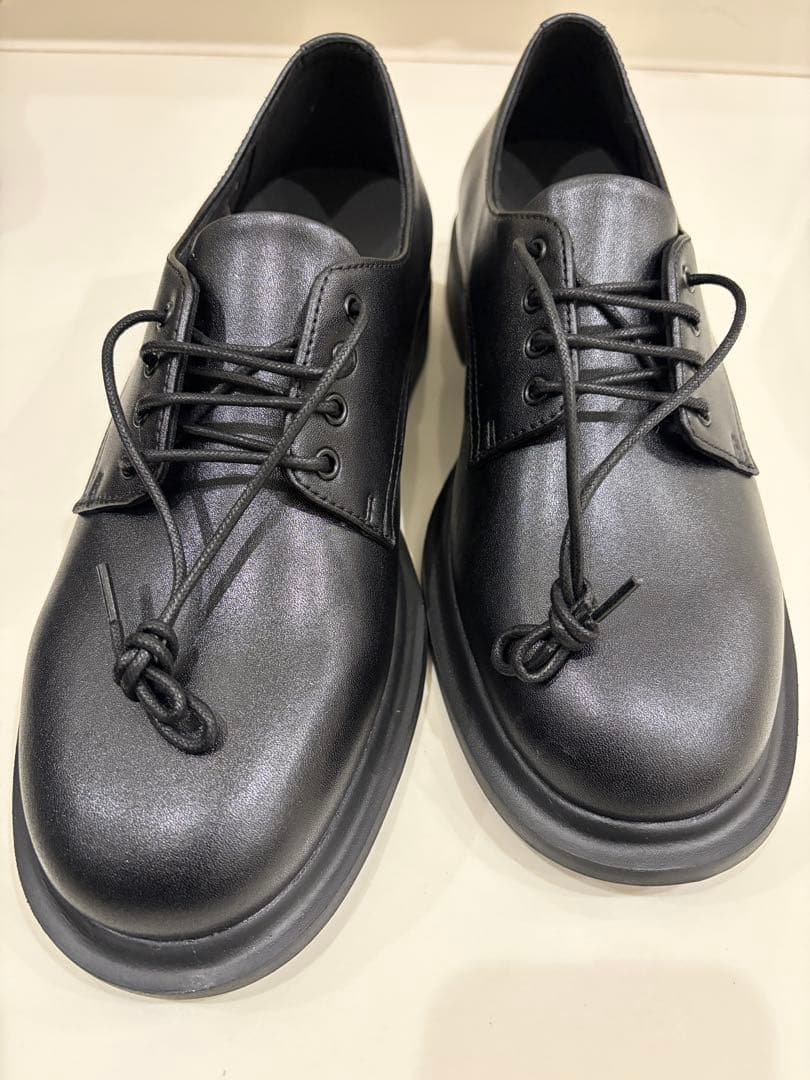 FILLIN DERBY ブラックレザー 26.0cm