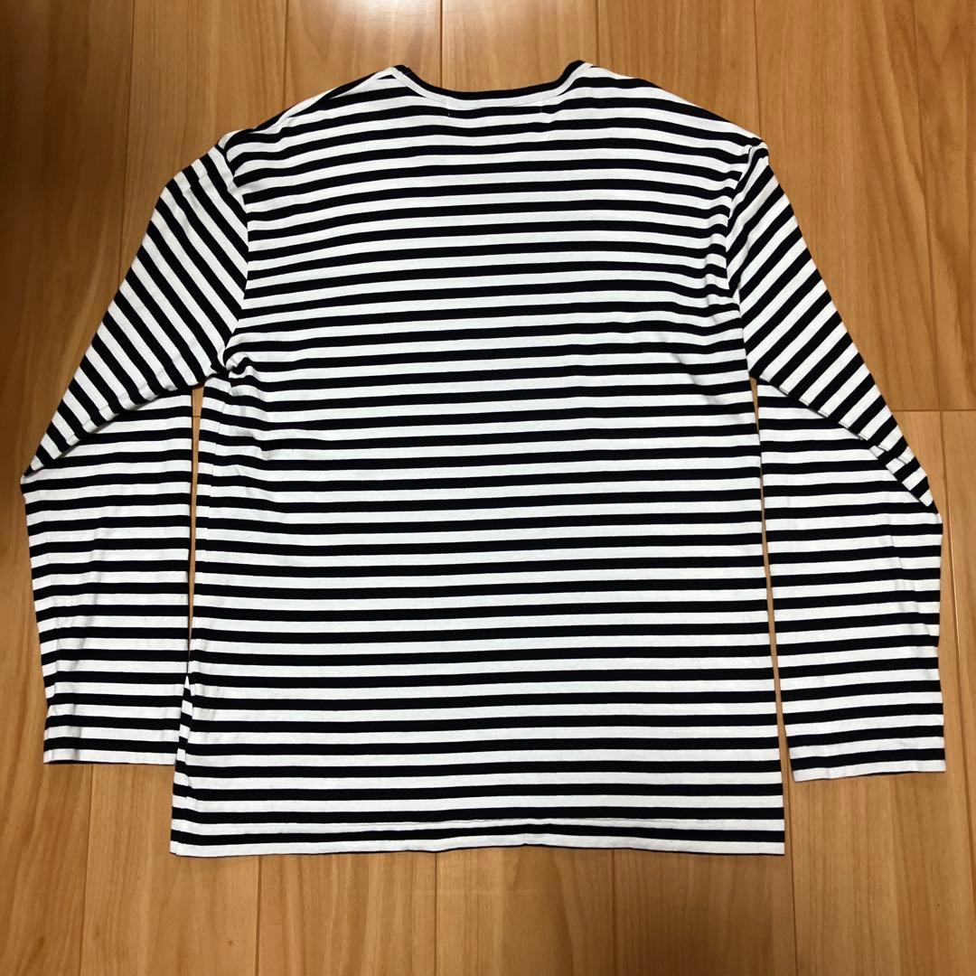 □美品□XL□PLAY コムデギャルソン□ボーダー 長袖Tシャツ□AD2021