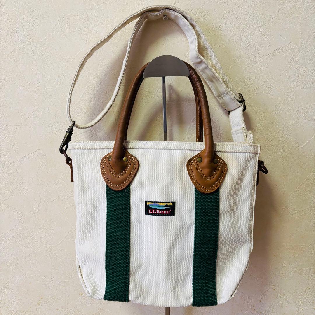 良品】エルエルビーン トートバッグ レザー ハンドル 2WAY - メルカリ