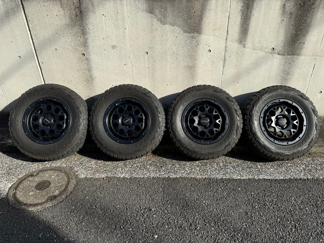 デリカ D5 RAYS M9 OPEN COUNTRY R/T タイヤホイール① 4本セット RAYS レイズ デイトナM9+ 16x7.0J 5/114.3+37 BEL TOYO